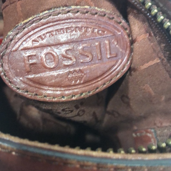 Fossil Brown Leather Crossbody Bag - Picture 11 of 11